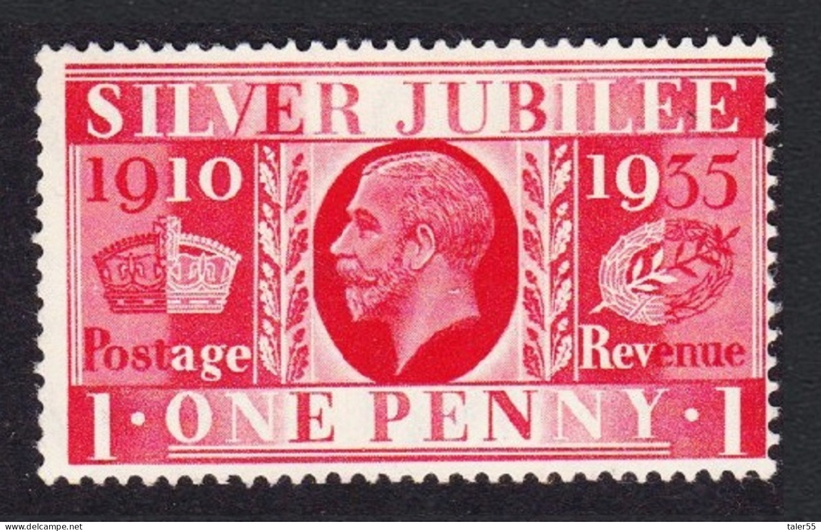 Great Britain George V Silver Jubilee One Penny Def 1935 SG#454 - Oblitérés