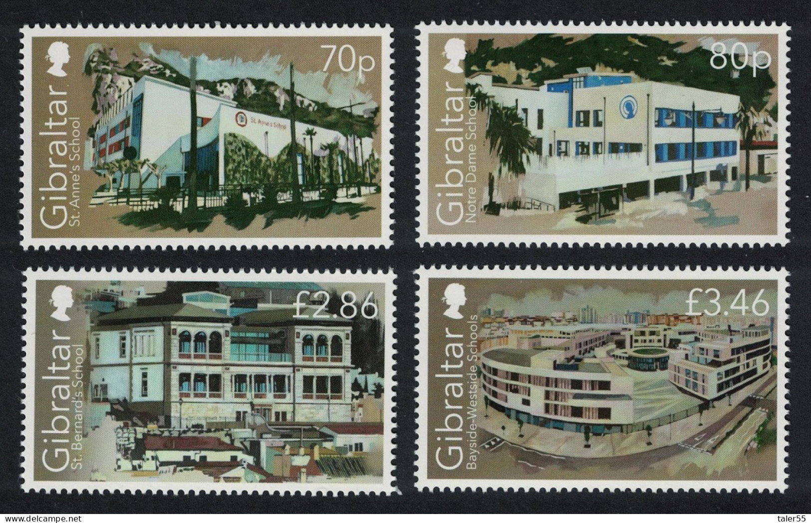 Gibraltar New Schools 4v FV£7.82 2020 MNH SG#1894-1897 - Gibraltar