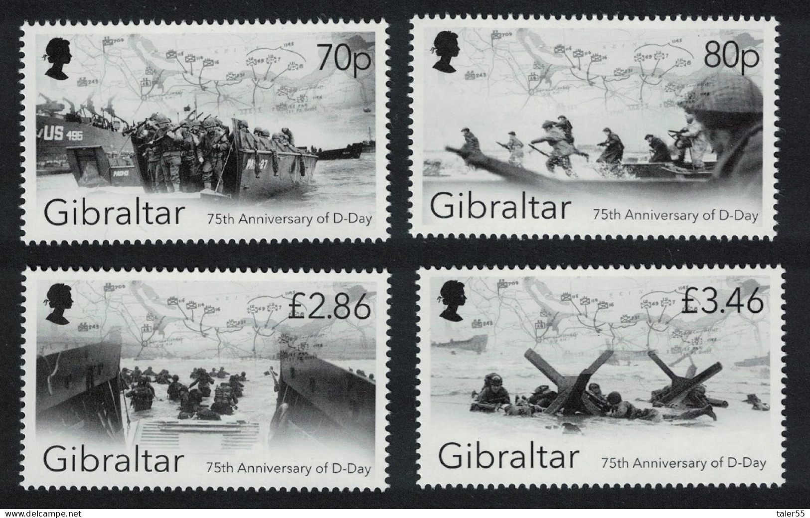 Gibraltar 75th Anniversary Of D-Day Landings 4v FV£7.86 2019 MNH SG#1846-1849 - Gibraltar