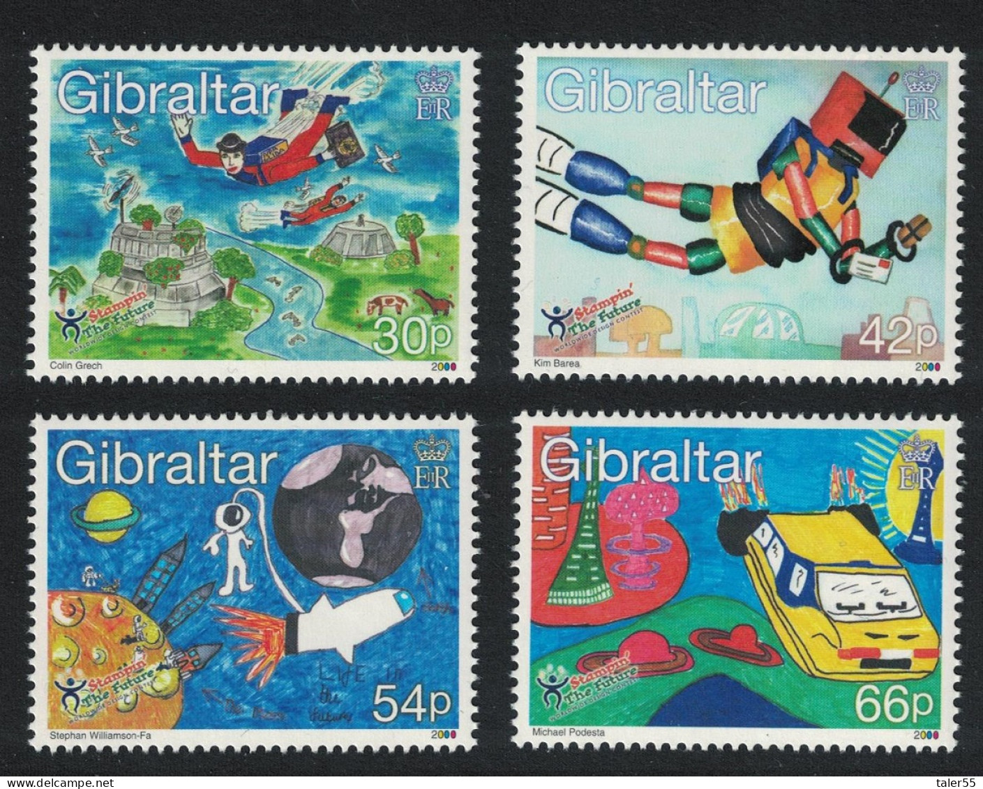 Gibraltar Stampin' The Future Children's Stamp Designs 4v 2000 MNH SG#903-906 - Gibilterra