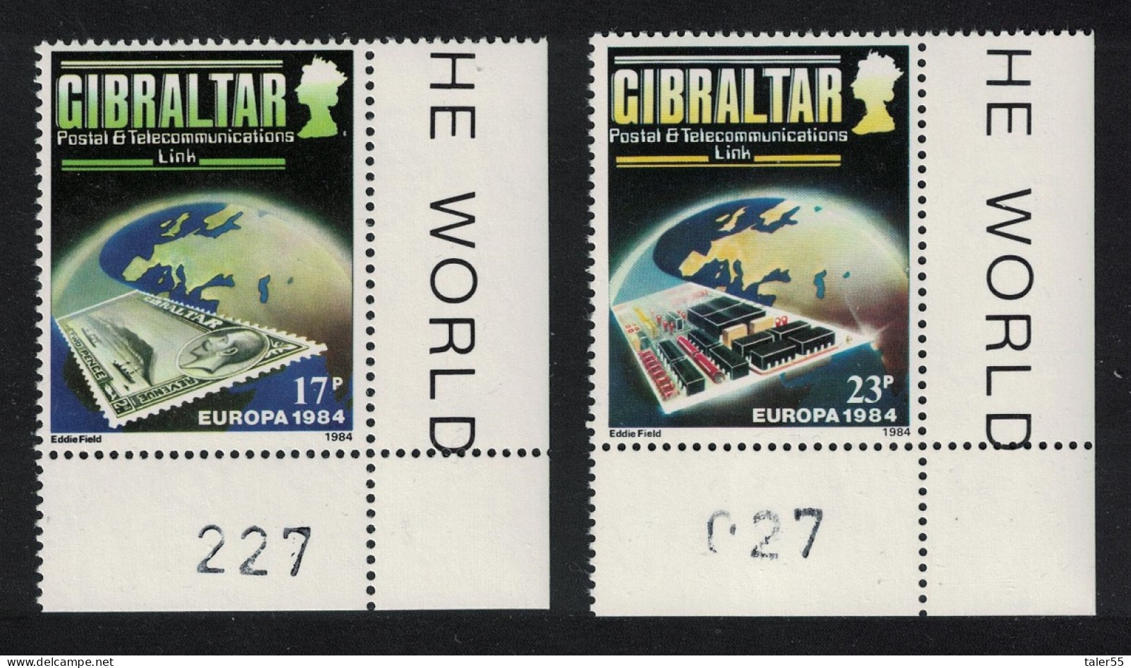 Gibraltar Europa CEPT Posts And Telecommunications 2v Corners 1984 MNH SG#504-505 Sc#459-460 - Gibilterra