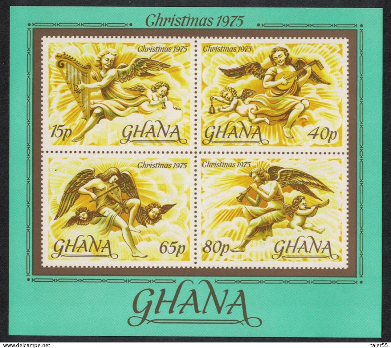 Ghana Christmas MS Def 1975 SG#MS754 MI#Block 63 - Ghana (1957-...)