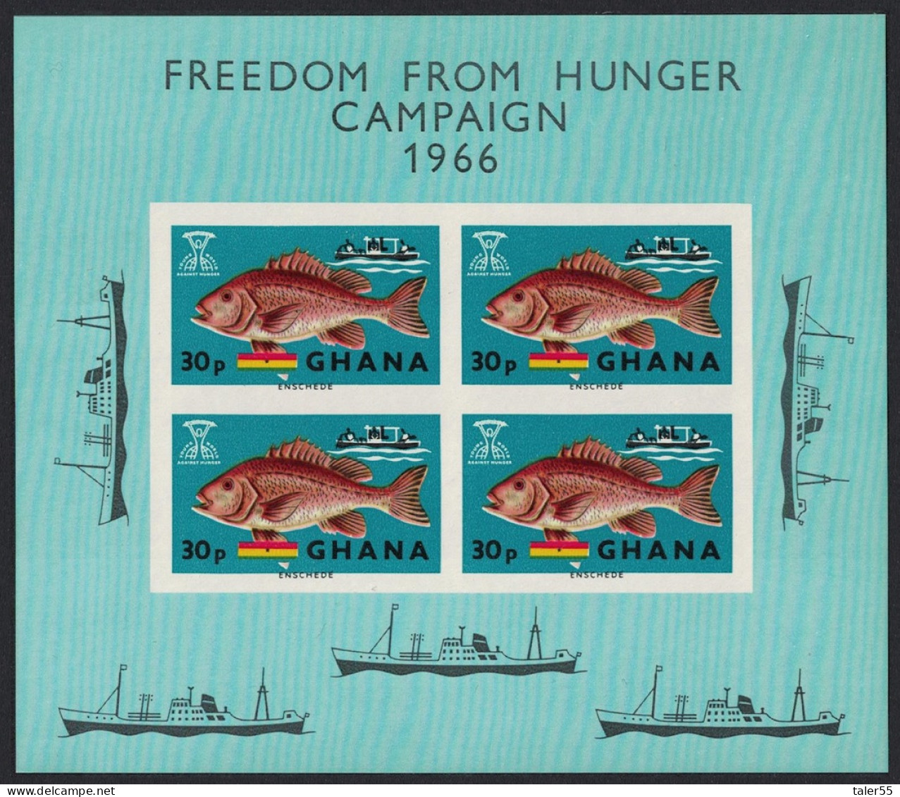 Ghana Freedom From Hunger MS 1966 MNH SG#MS425 MI#Block 21 - Ghana (1957-...)