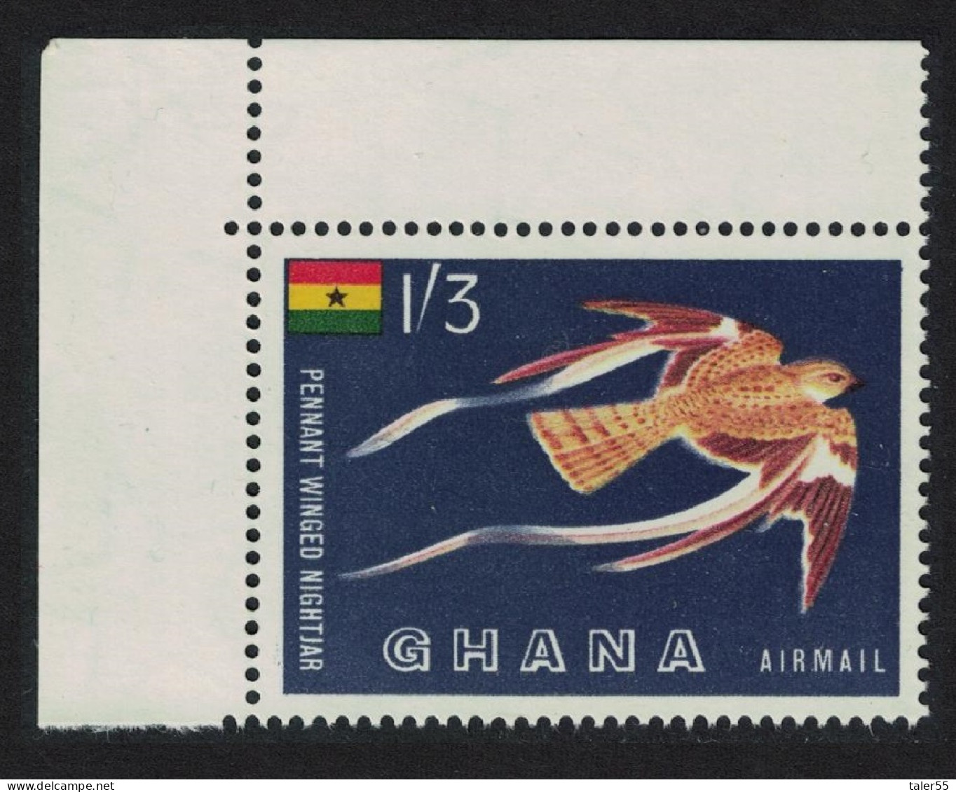 Ghana Pennant-winged Nightjar Bird Corner 1959 MNH SG#226 MI#61 - Ghana (1957-...)