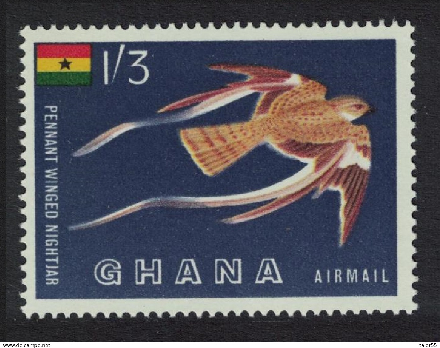 Ghana Pennant-winged Nightjar Bird 1959 MNH SG#226 MI#61 - Ghana (1957-...)