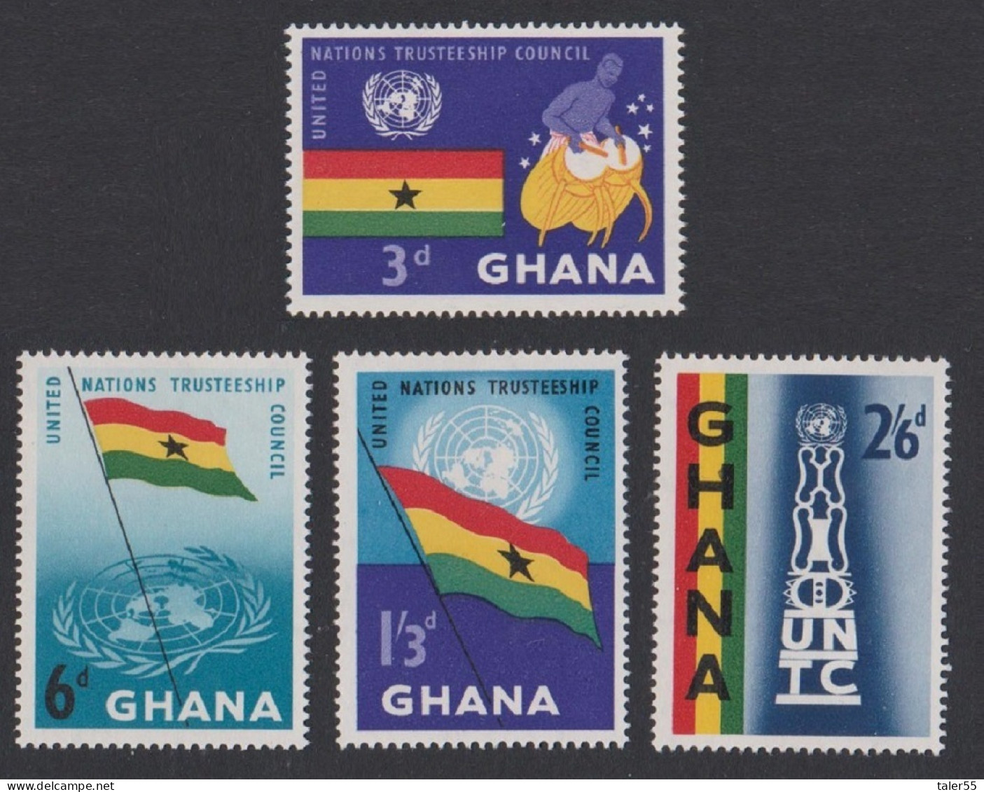 Ghana UN Trusteeship Council 4v 1959 MNH SG#234-237 Sc#67-70 - Ghana (1957-...)