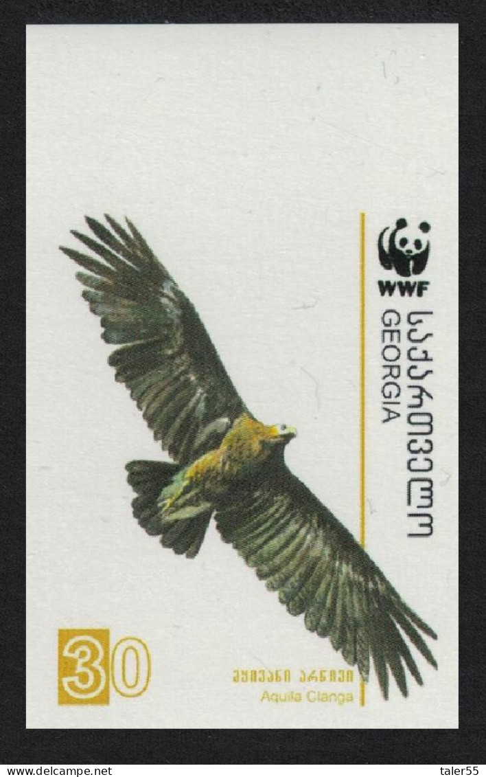 Georgia Birds WWF Greater Spotted Eagle 30t Imperf 2007 MNH SG#509 MI#527 Sc#412 - Georgia