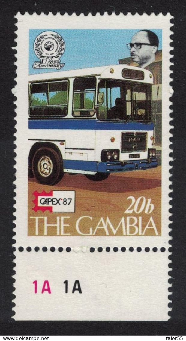 Gambia Public Transport Corporation Mail Buses 1987 MNH SG#724 - Gambia (1965-...)