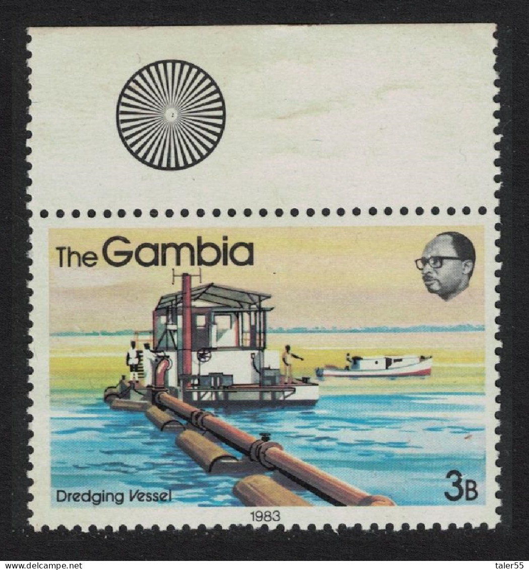 Gambia Dredger Vessel Margin 1983 MNH SG#496 - Gambia (1965-...)