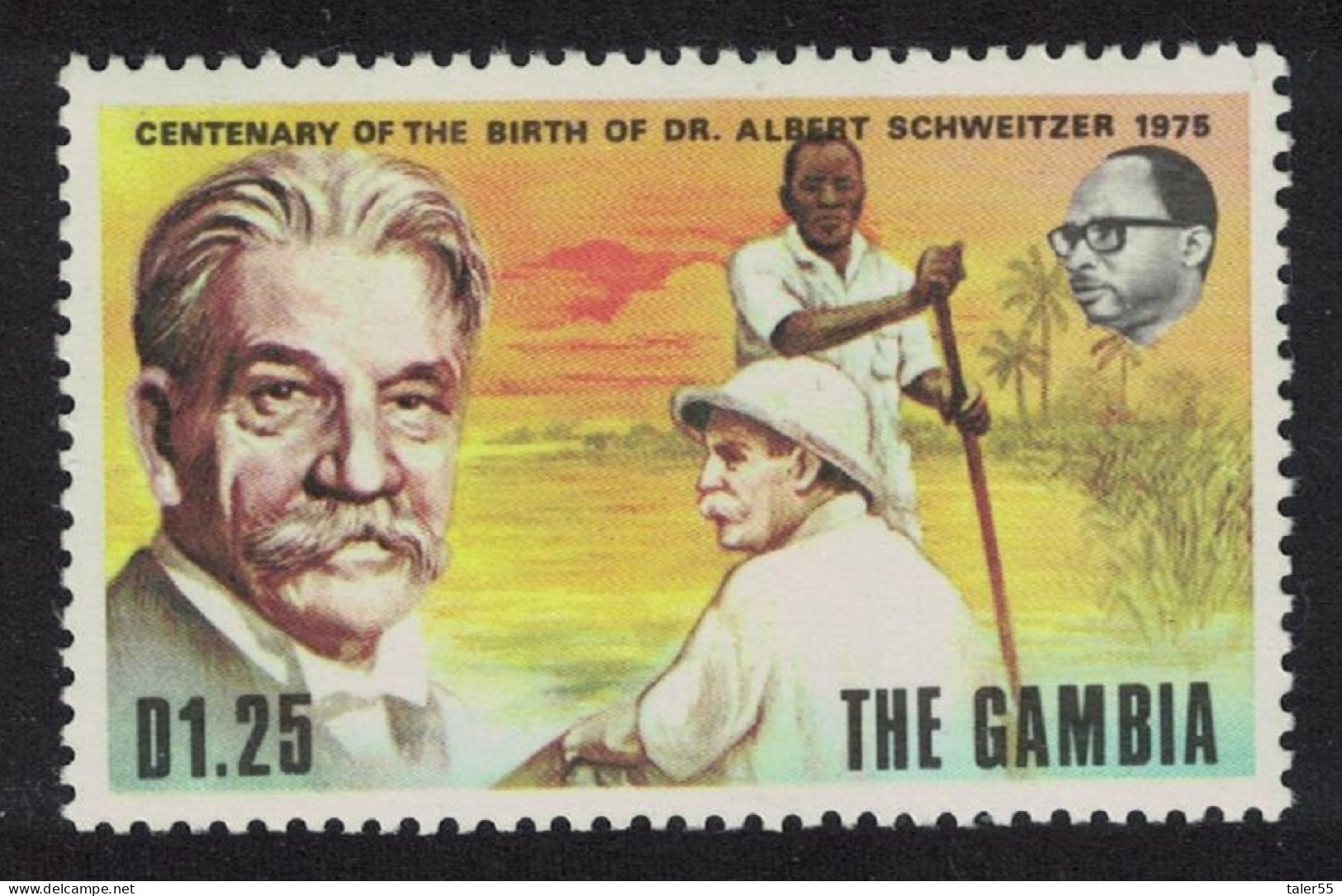 Gambia Birth Centenary Of Dr Albert Schweitzer 1975 MNH SG#328 - Gambie (1965-...)