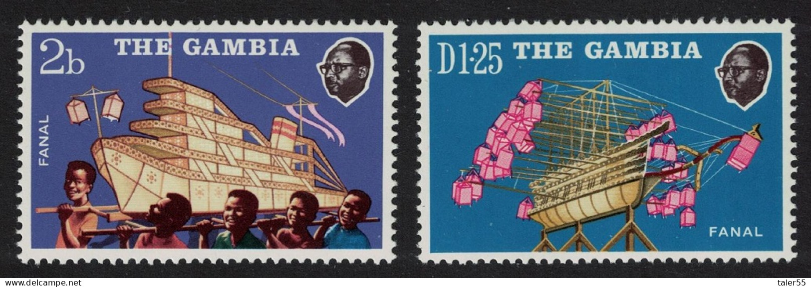 Gambia Fanals Model Boats 2v 1972 MNH SG#296-297 - Gambie (1965-...)