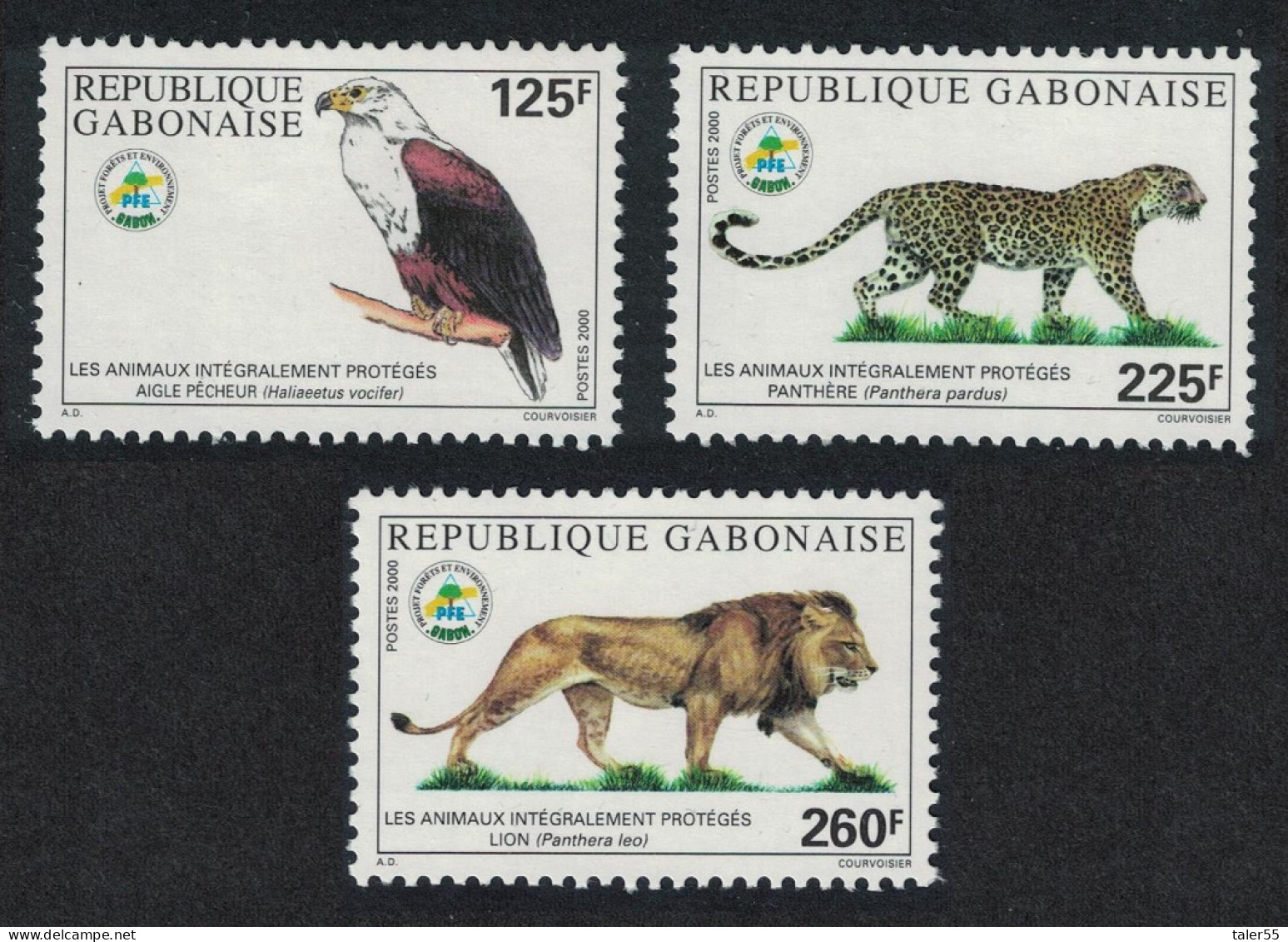 Gabon Protection Of Indigenous Species 3v 2000 MNH SG#1345-1347 - Gabon