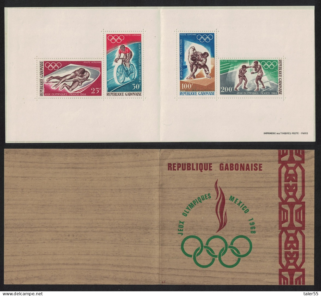 Gabon Olympic Games Mexico MS Booklet 1968 MNH SG#MS331 - Gabon