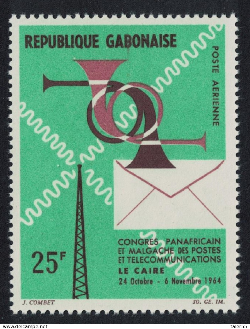 Gabon Pan-African Telecommunications Congress 1964 MNH SG#220 - Gabon