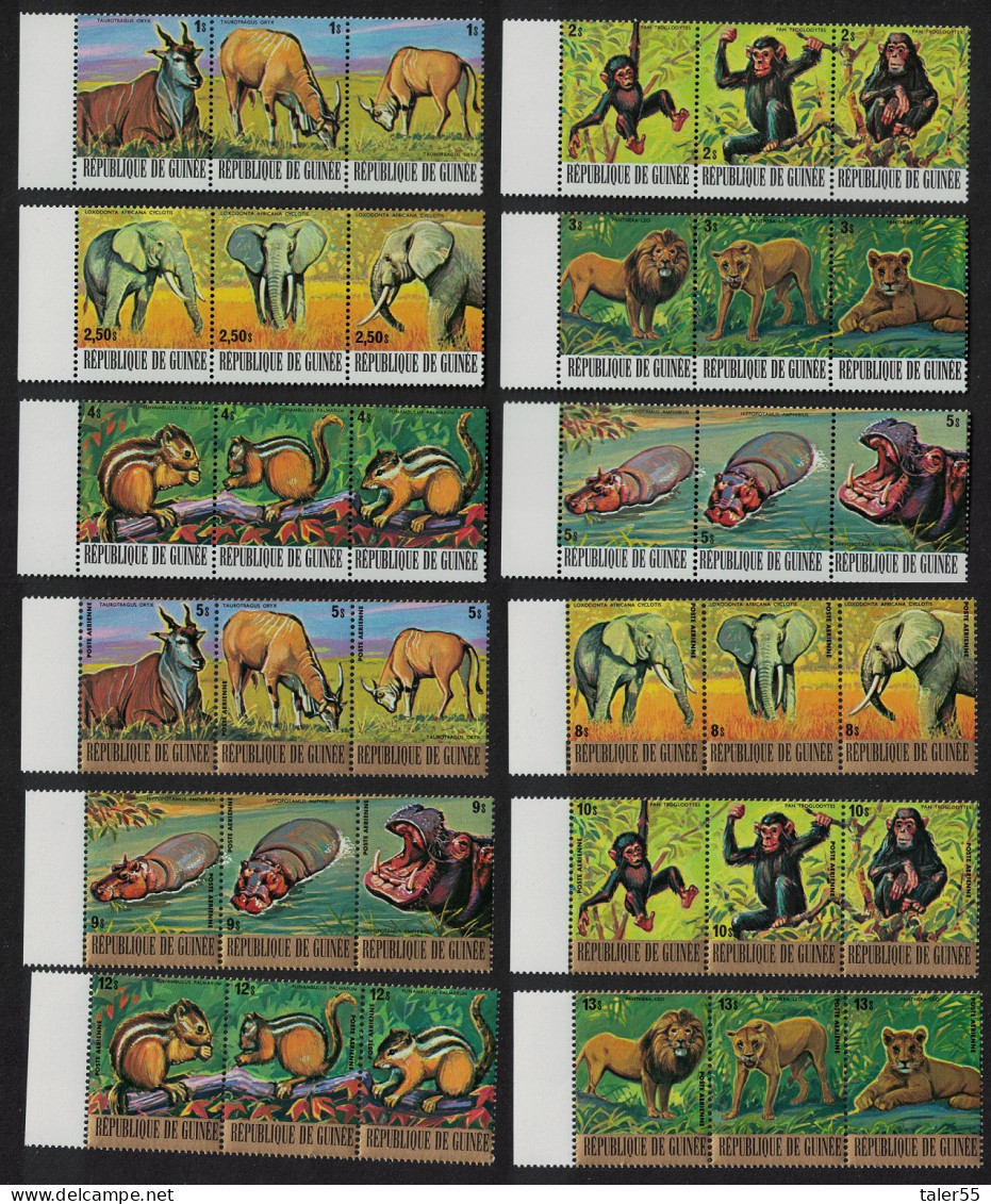 Guinea Endangered Animals 36v COMPLETE 1977 MNH SG#948-983 MI#793-828 - Guinea (1958-...)