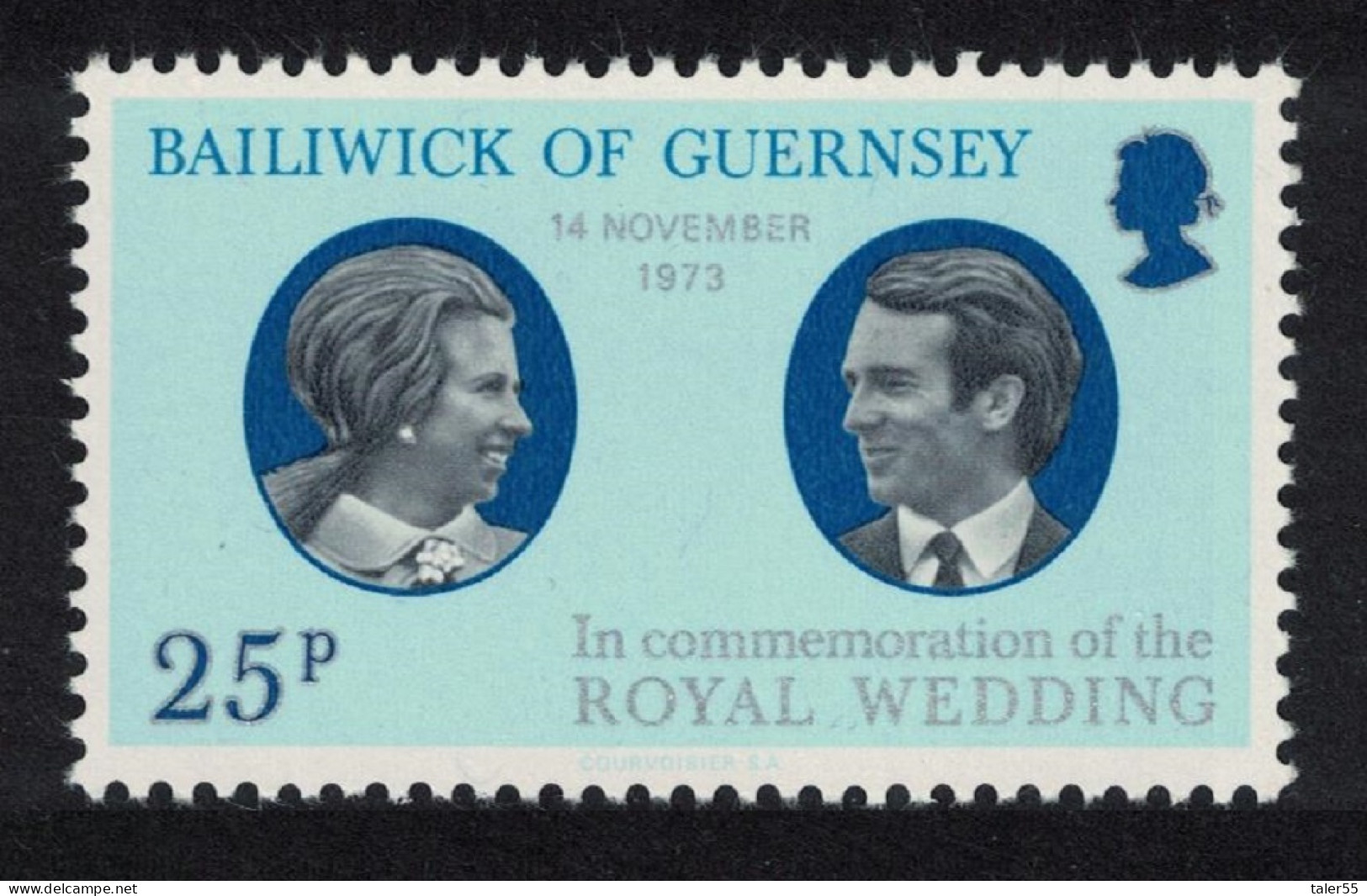 Guernsey Royal Wedding Princess Anne 1973 MNH SG#93 - Guernesey