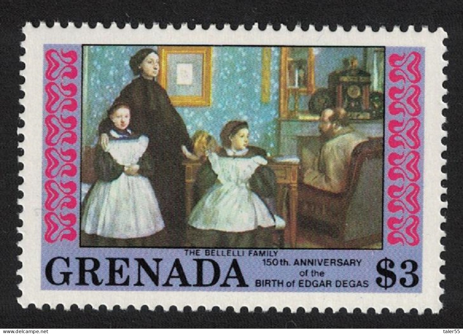 Grenada 'The Bellelli Family' Painting By Degas 1984 MNH SG#1355 - Grenada (1974-...)