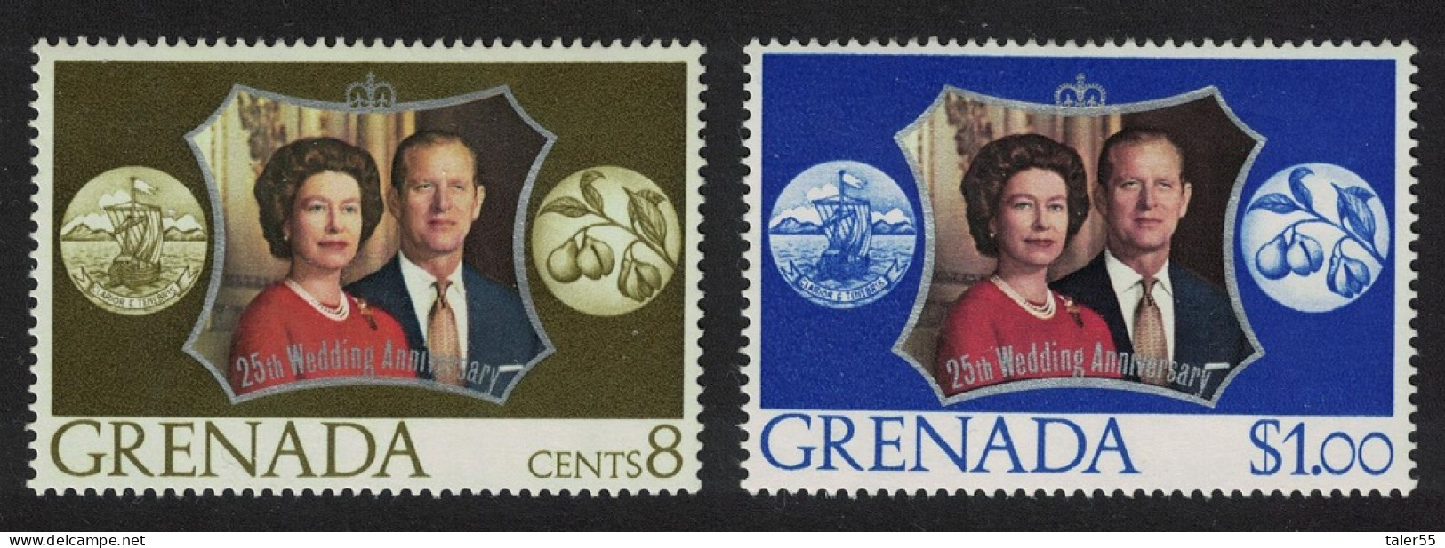 Grenada Royal Silver Wedding 2v 1972 MH SG#530-531 - Grenade (...-1974)