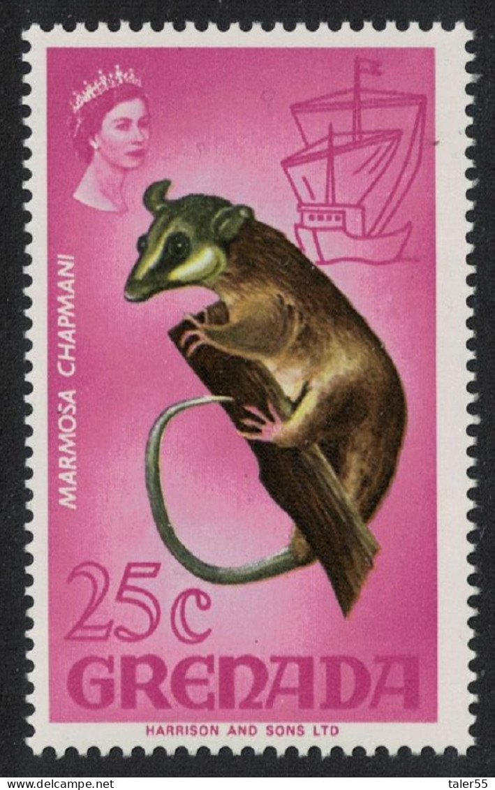 Grenada Greater Trinidadian Murine Opossum Fauna Animal 25c 1969 MNH SG#315 - Granada (...-1974)