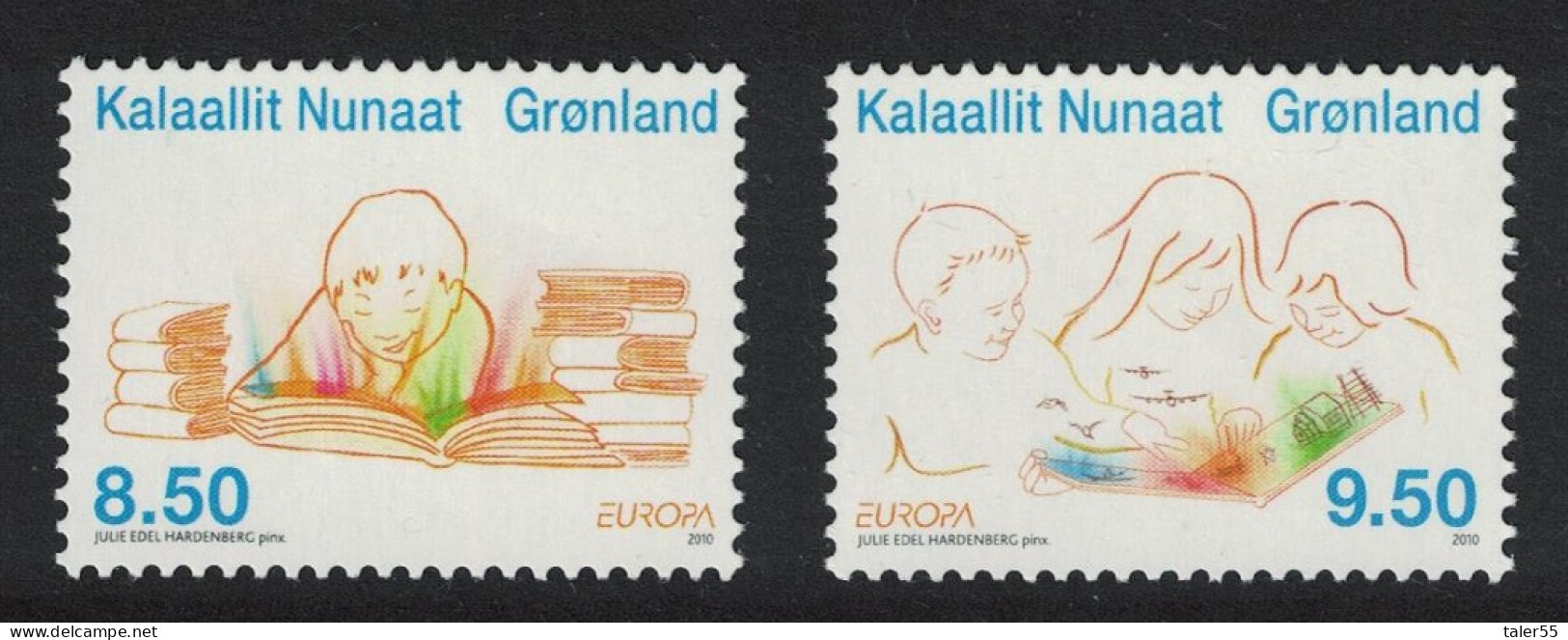 Greenland Europa Children's Books Ordinary Gum 2v 2010 MNH SG#601-602 - Nuevos