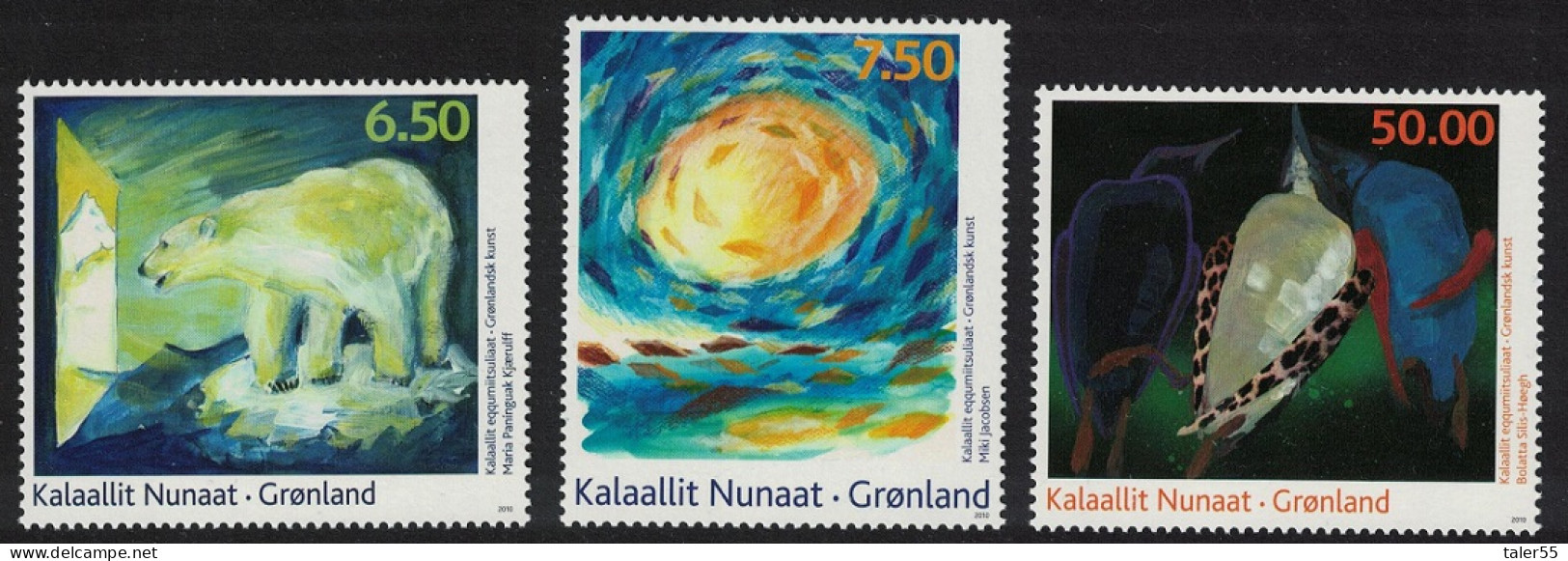 Greenland Greenlandic Artists 4th Series 3v 2010 MNH SG#597-599 - Ungebraucht