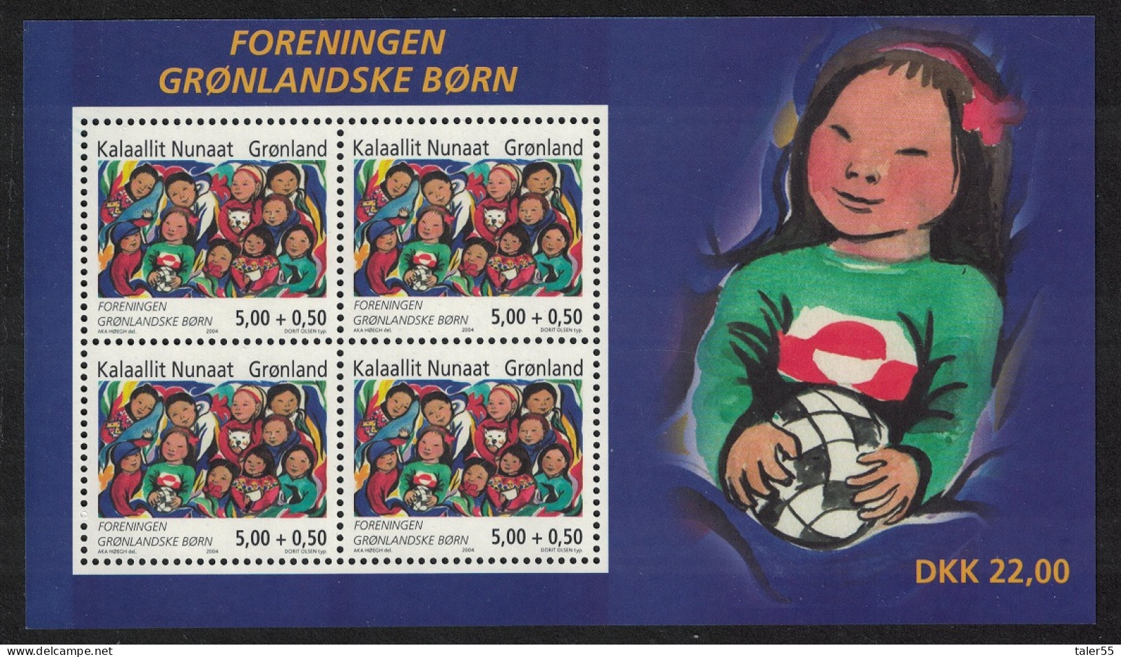 Greenland Society Of Greenlandic Children MS 2004 MNH SG#MS450 - Unused Stamps