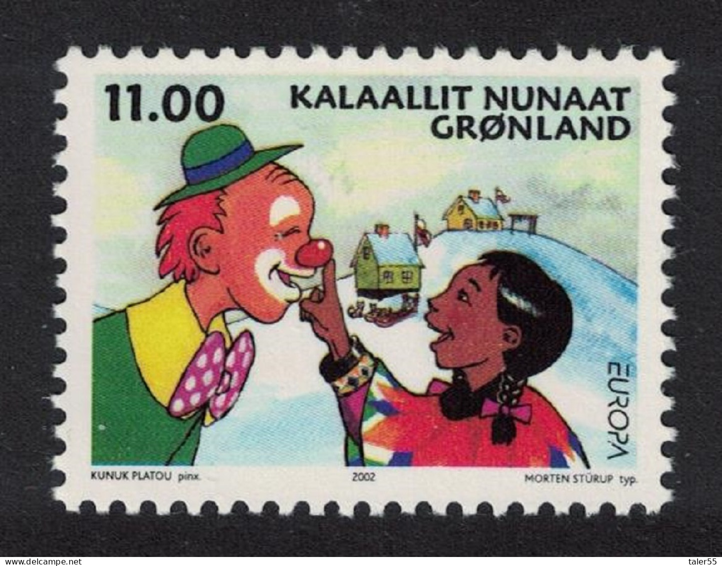 Greenland Europa Circus 2002 MNH SG#414 - Unused Stamps