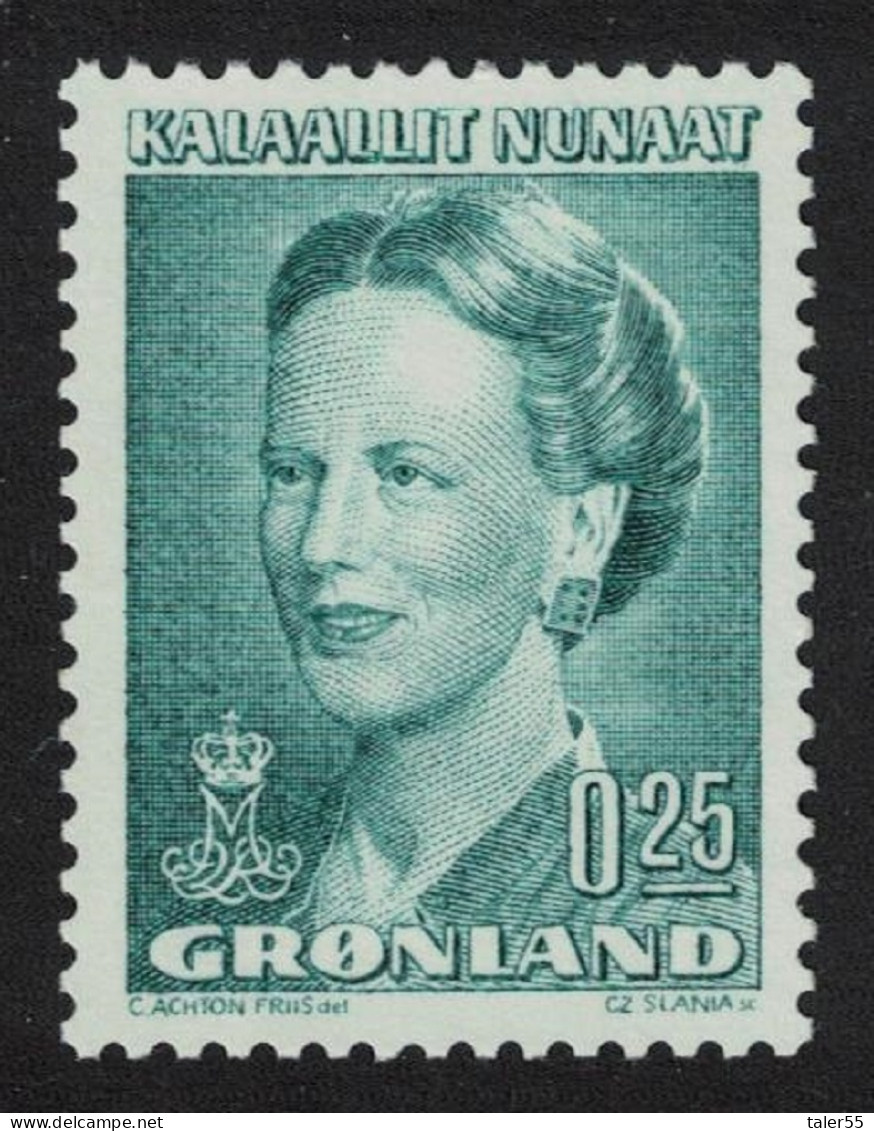 Greenland Queen Margrethe 0.25Kr 1990 MNH SG#210 MI#201 - Ungebraucht