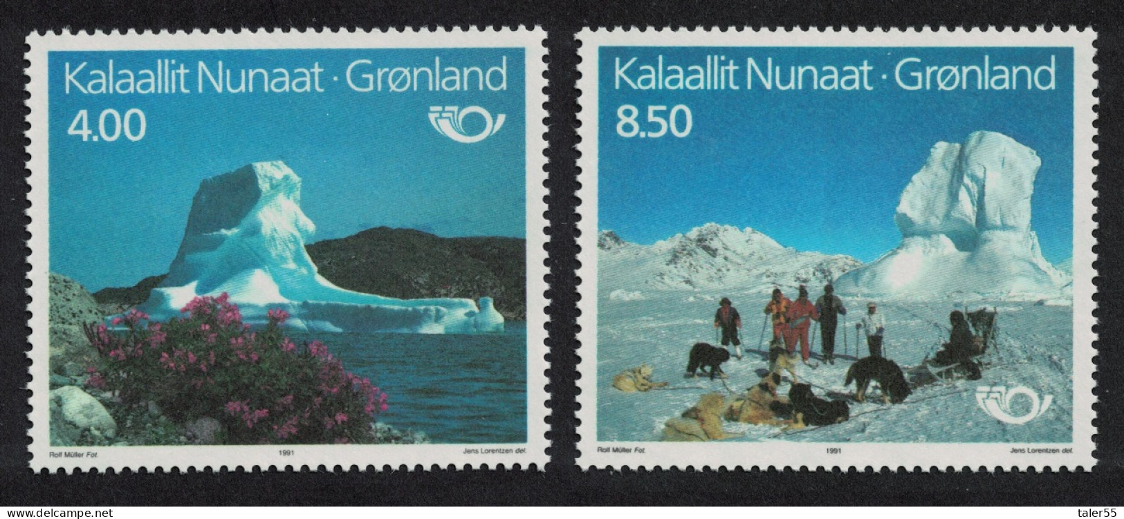 Greenland Nordic Countries' Postal Co-operation Tourism 2v 1991 MNH SG#236-237 - Ungebraucht