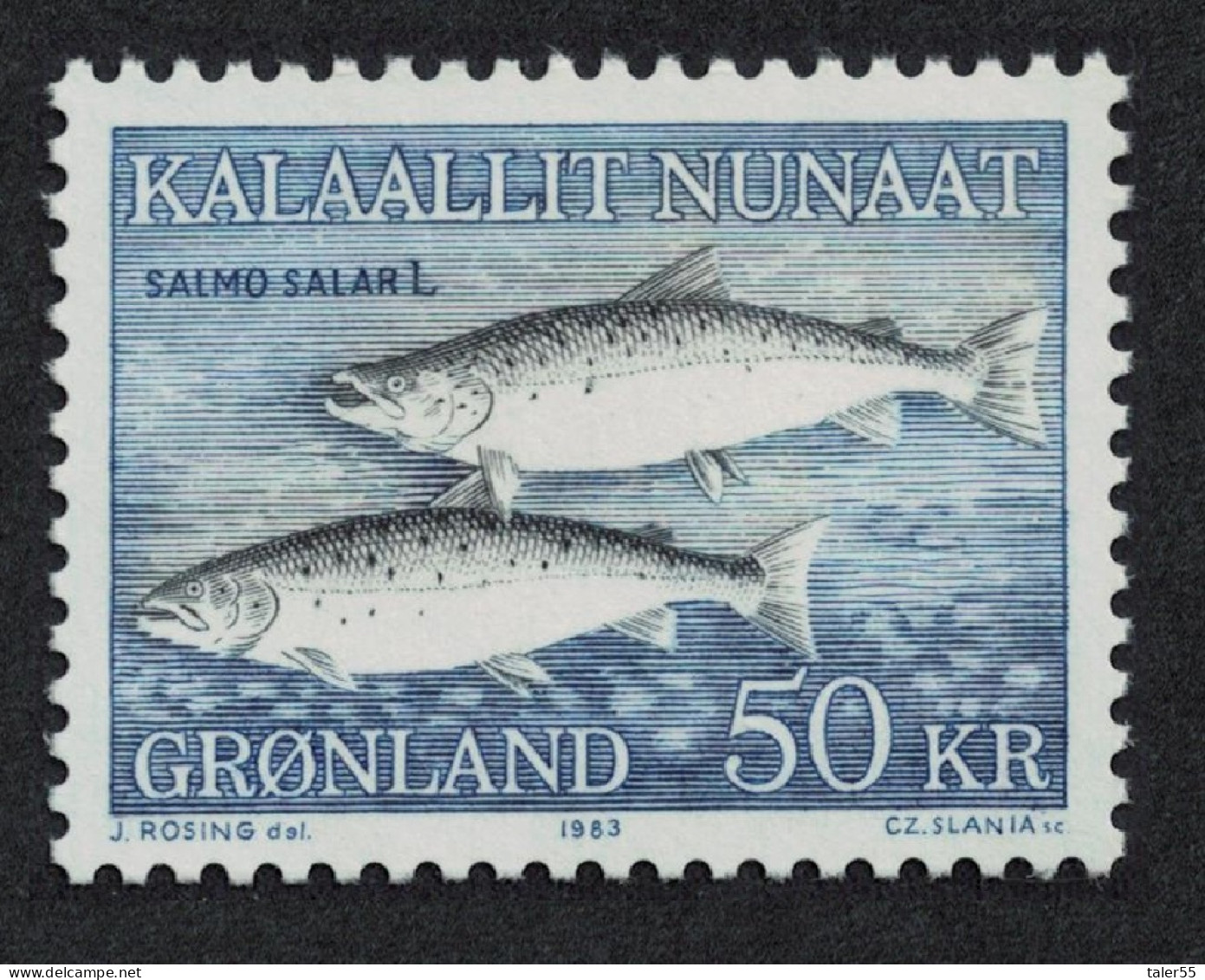 Greenland Atlantic Salmon Fish 50Kr 1983 MNH SG#138 MI#140 Sc#141 - Nuovi
