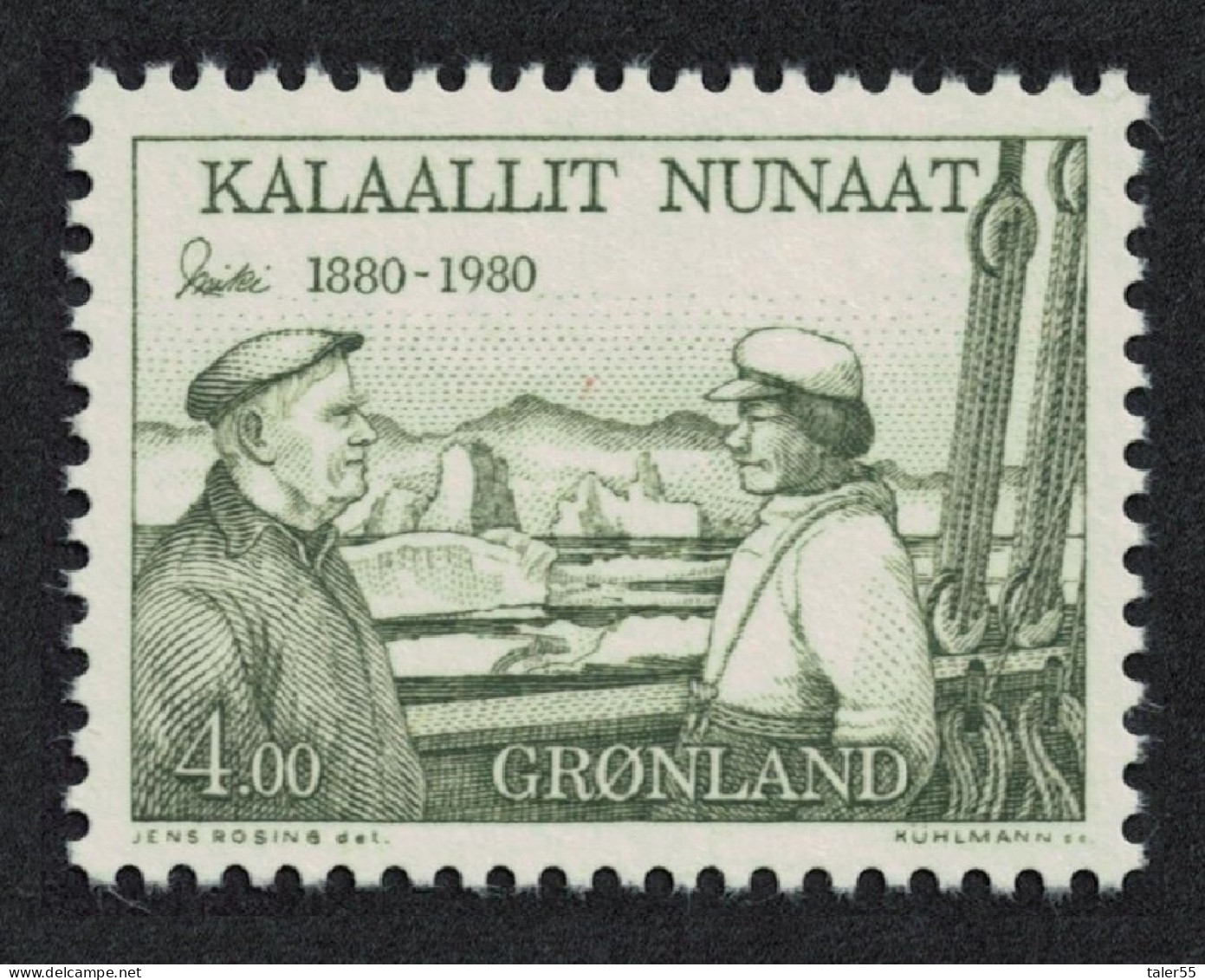 Greenland Ejnar Mikkelsen Inspector Of East Greenland 1980 MNH SG#129 - Unused Stamps