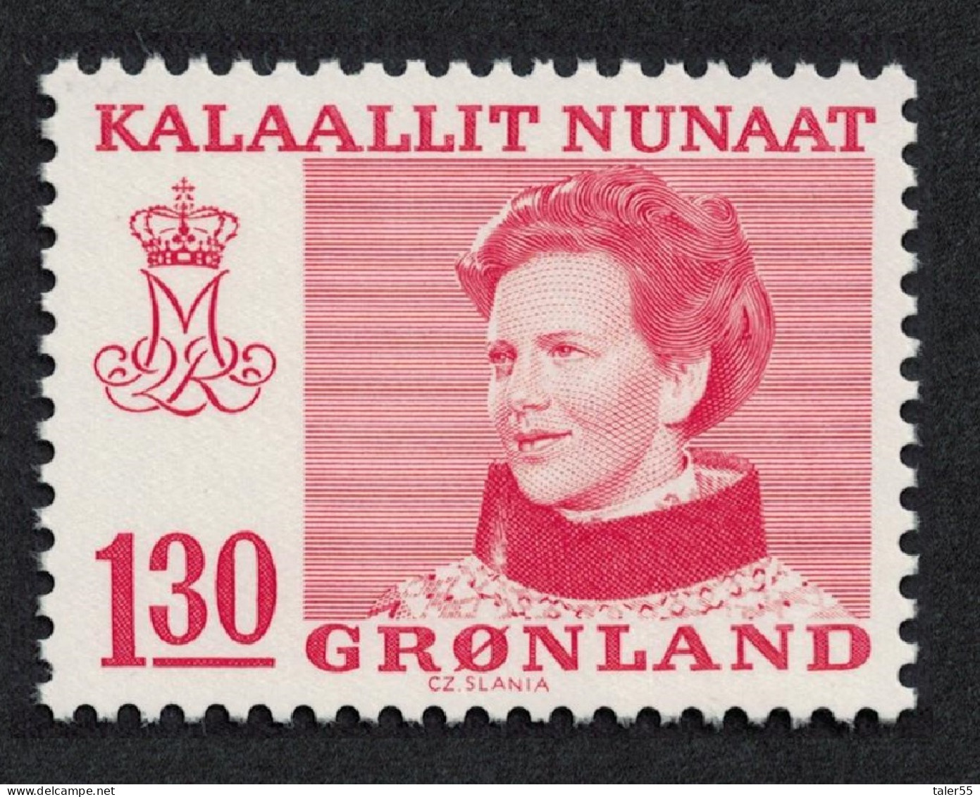 Greenland Queen Margrethe 130 Ore Red 1979 MNH SG#102 MI#113 - Ongebruikt