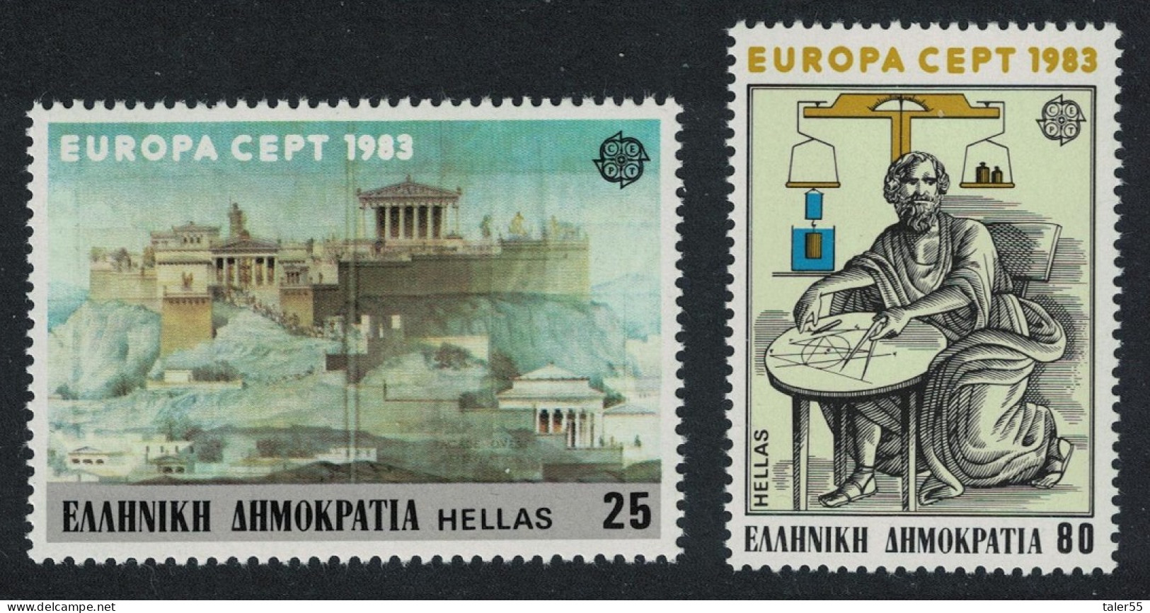 Greece Inventions Europa 2v 1983 MNH SG#1617-1618 MI#1513-1514 - Unused Stamps