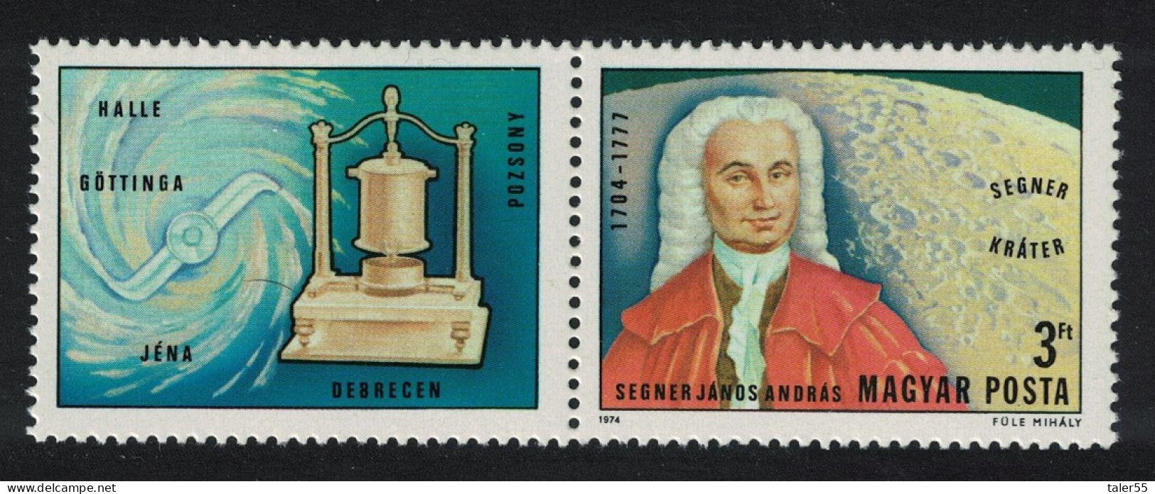 Hungary 270th Birth Anniversary Of Janos Segner Scientist 1974 MNH SG#2912 - Ungebraucht