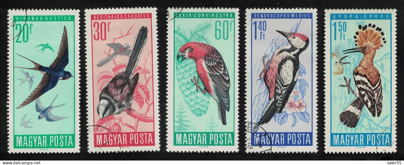 Hungary Protection Of Birds 5v 1966 Canc SG#2184-2189 MI#2231-2236A - Usati