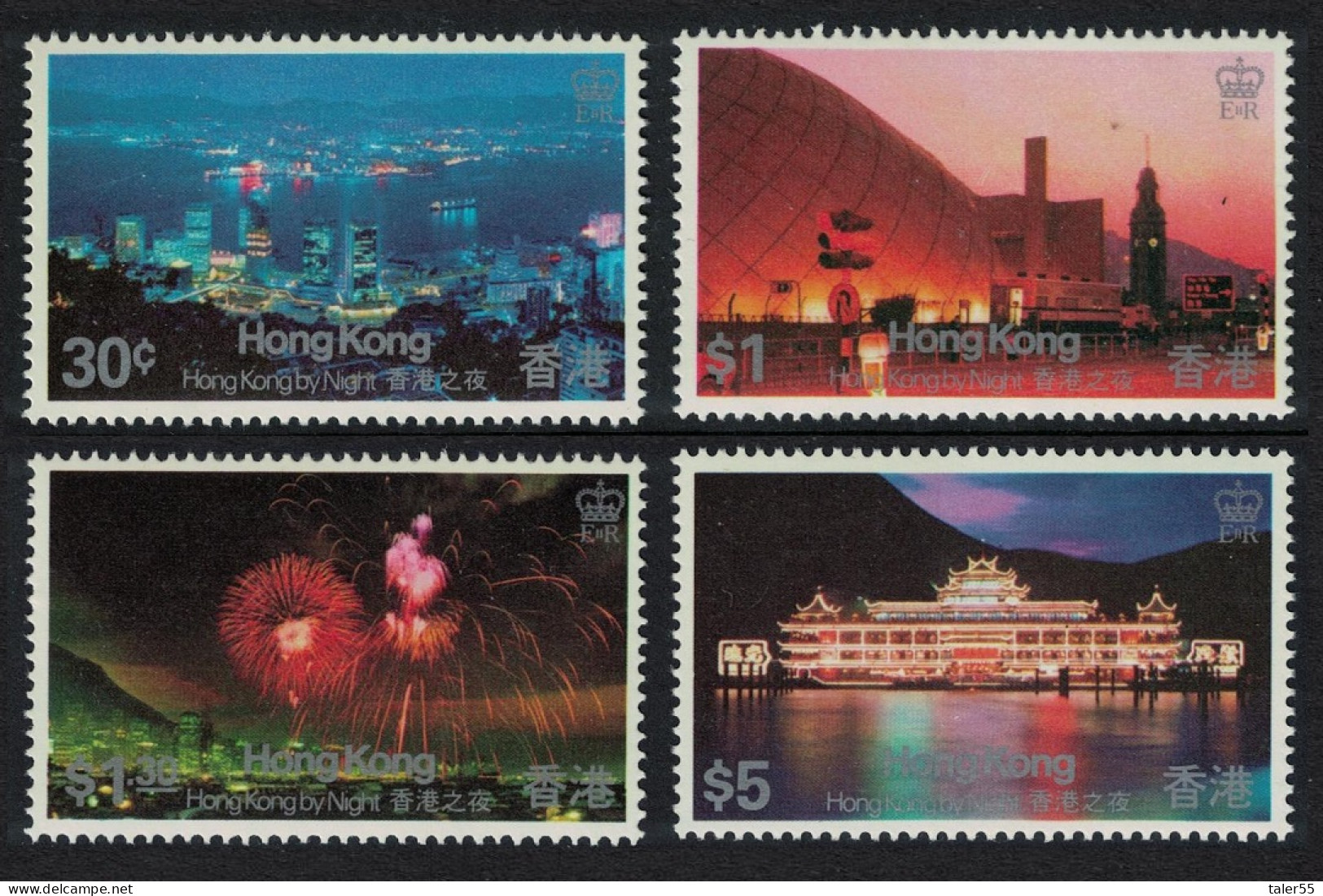 Hong Kong By Night 4v 1983 MNH SG#442-445 MI#415-418 Sc#415-418 - Nuovi