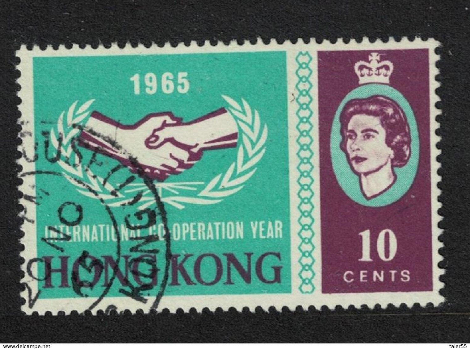 Hong Kong International Co-operation Year 1965 Canc SG#216 - Gebruikt