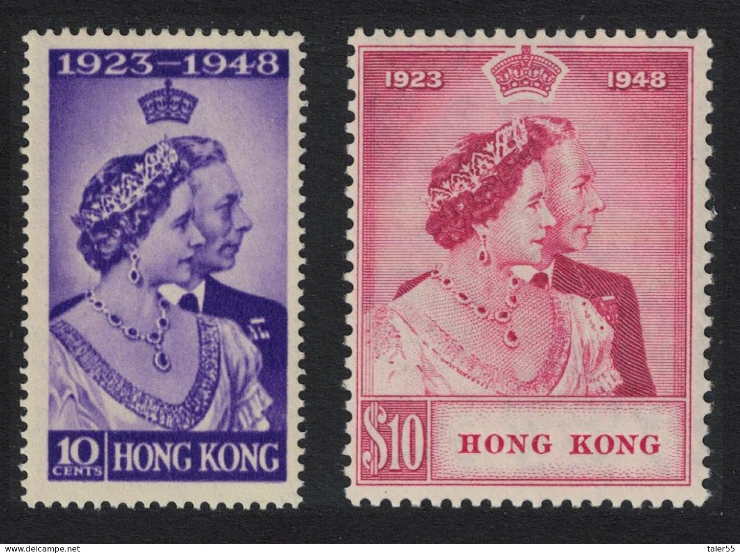 Hong Kong Silver Wedding 2v 1948 MNH SG#171-172 - Nuevos