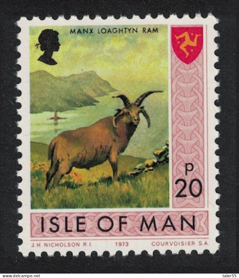Isle Of Man Manx Loaghtyn Ram 20p 1973 MNH SG#31 - Isola Di Man