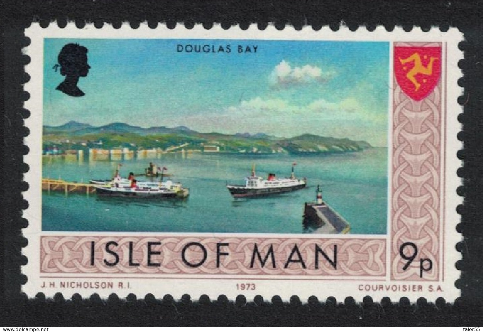 Isle Of Man Douglas Bay 9p 1973 MNH SG#28 - Isola Di Man
