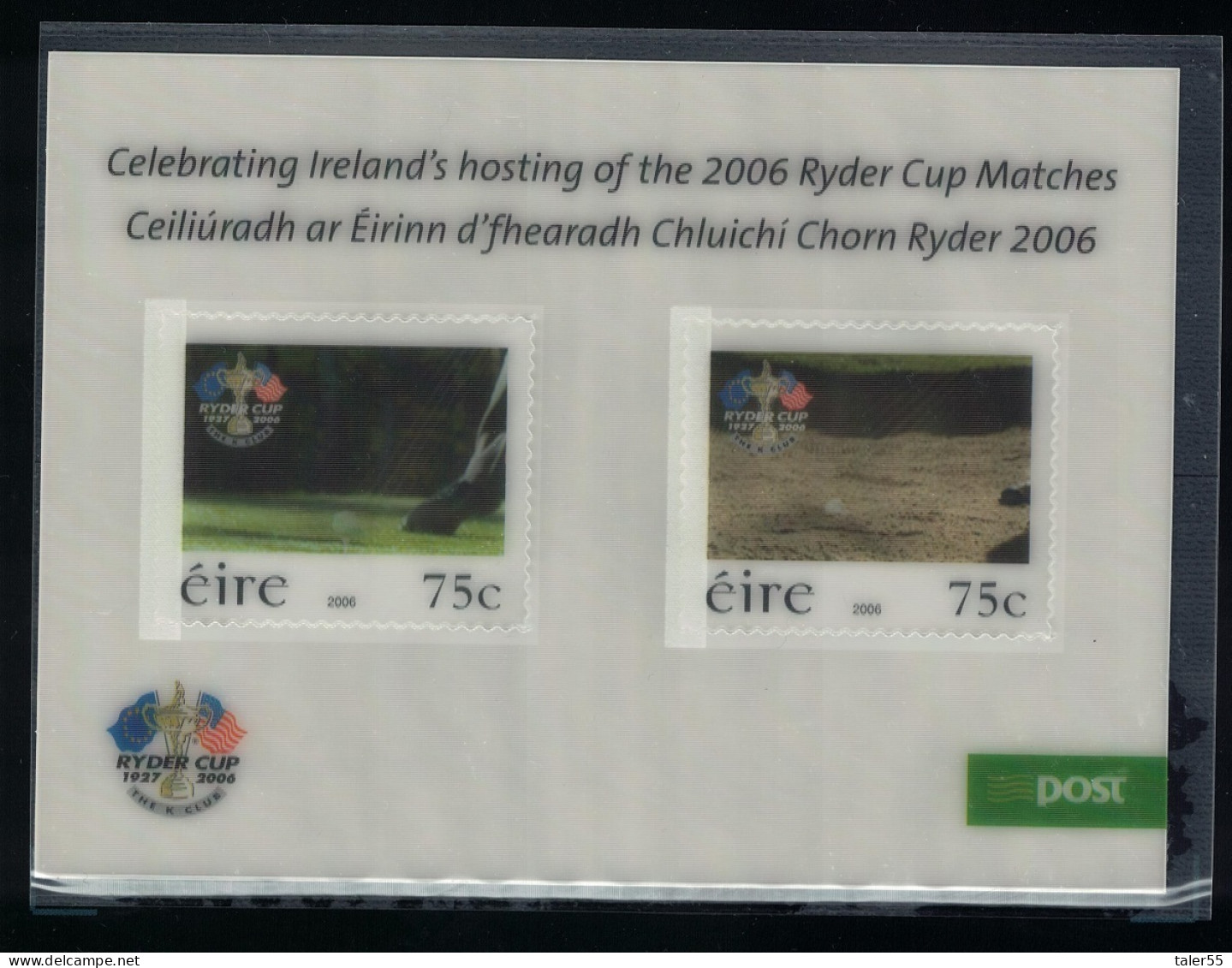 Ireland Golf Winners MS Holographic 2006 MNH SG#MS1808 - Unused Stamps