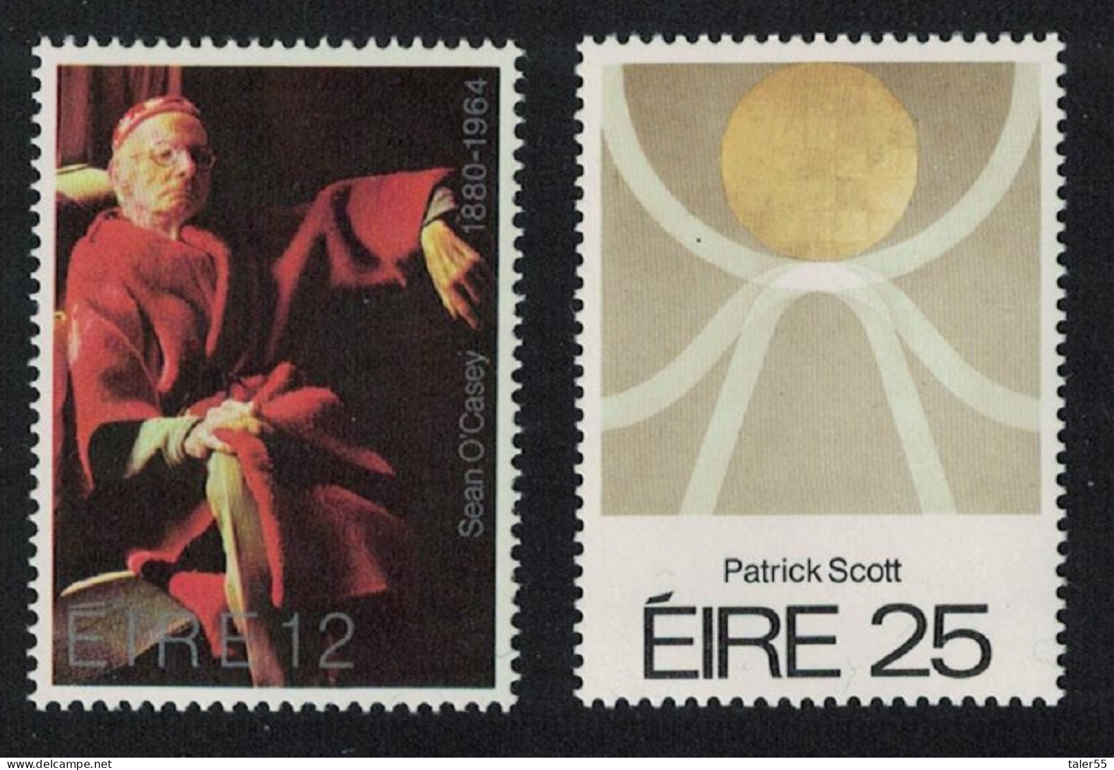 Ireland Playwright Painter Commemorations 2v 1980 MNH SG#469-470 - Unused Stamps