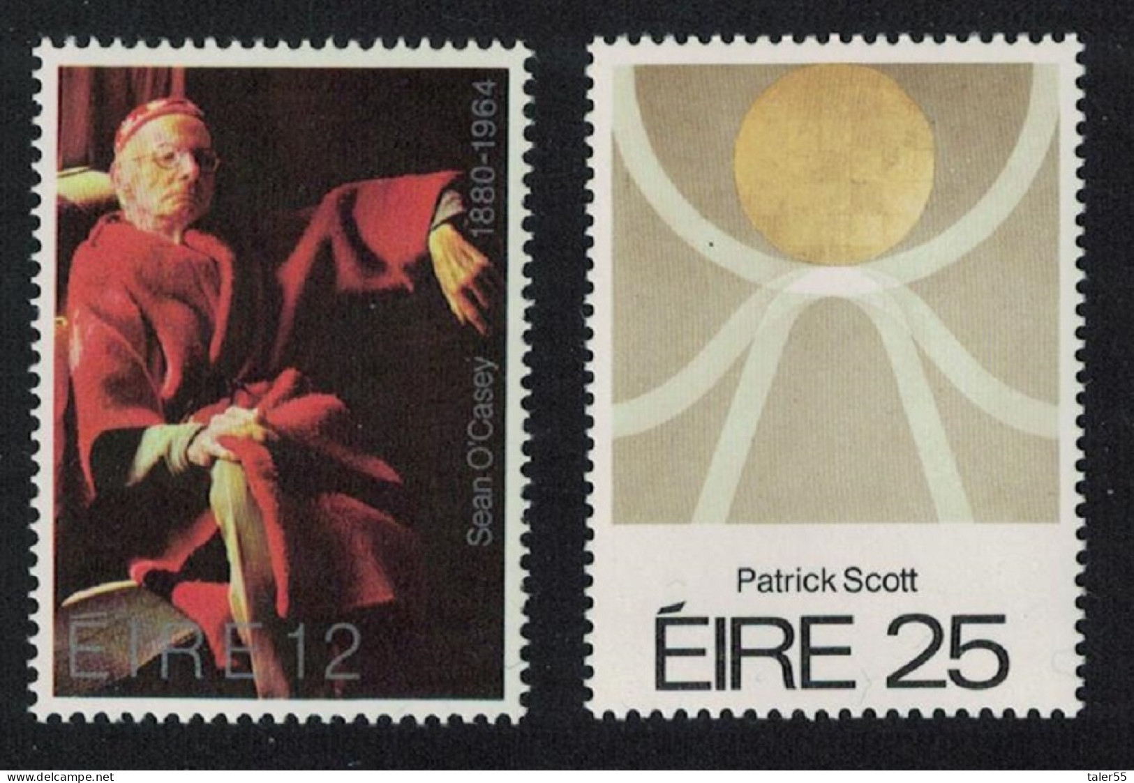 Ireland Playwright Painter Commemorations 2v 1980 MNH SG#469-470 - Neufs