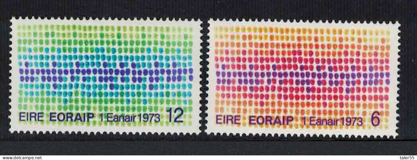 Ireland Entry Into European Communities 2v 1973 MNH SG#325-326 - Unused Stamps