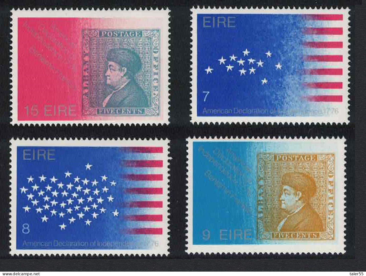 Ireland American Revolution 4v 1976 MNH SG#391-394 - Neufs