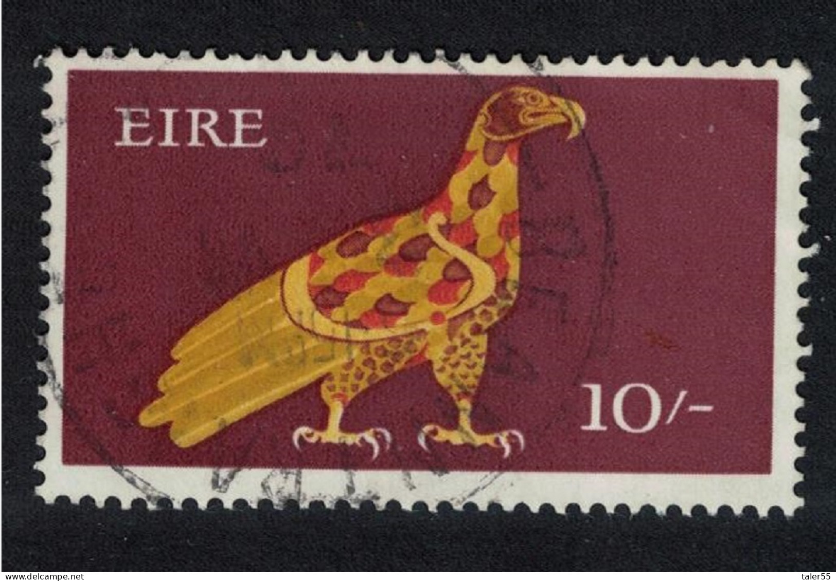 Ireland Eagle Bird Symbol Of St John Evangelist 10Sh 1968 Canc SG#262 - Used Stamps