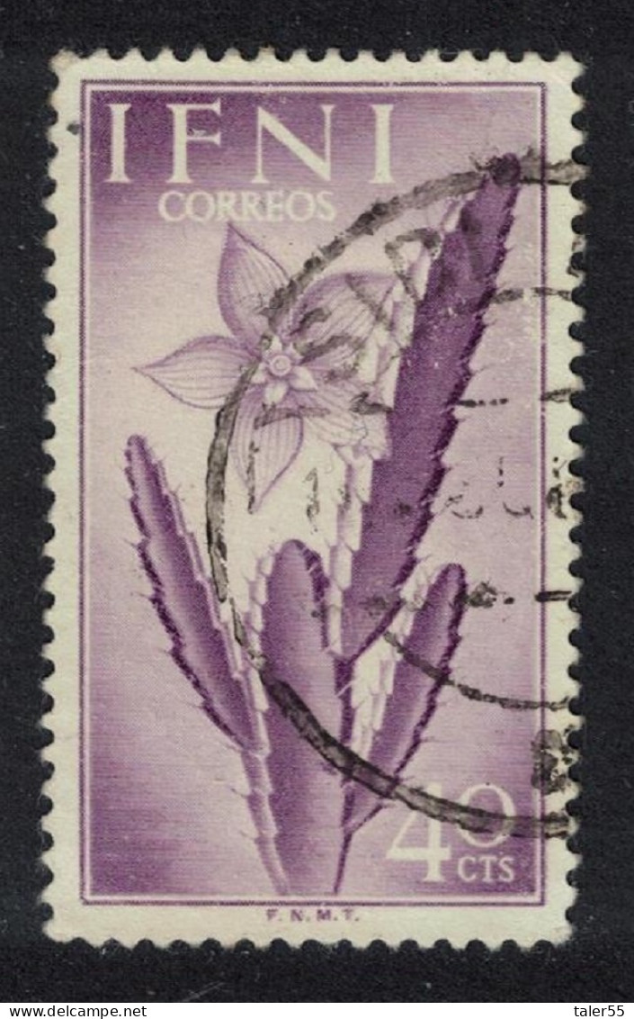 Ifni Cactus 40cts 1954 Canc SG#105 - Autres - Afrique