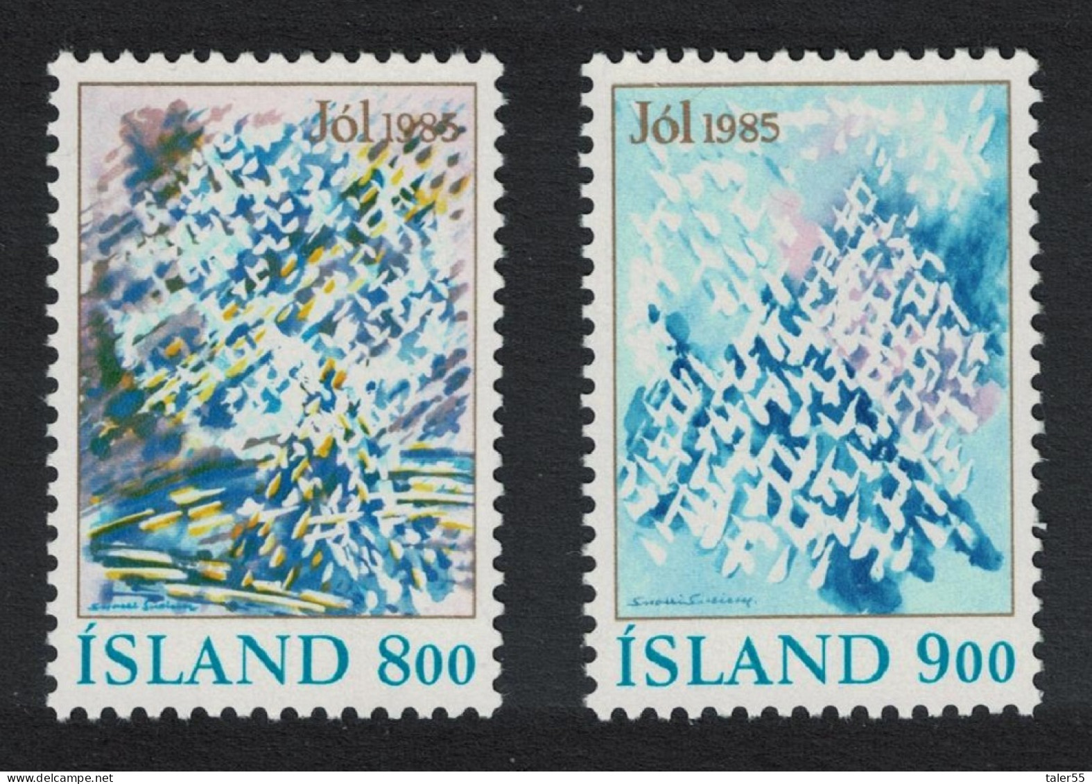 Iceland Christmas 2v 1985 MNH SG#671-672 - Unused Stamps