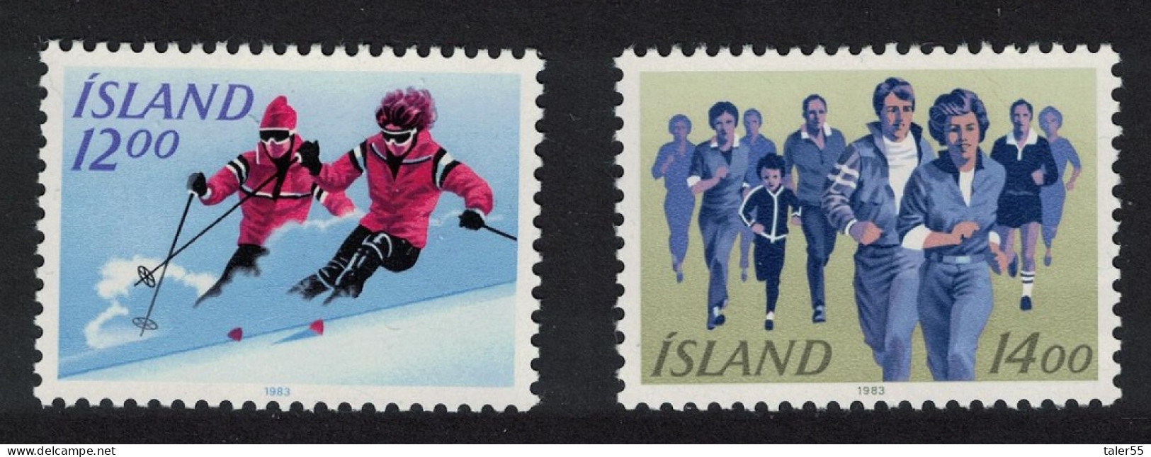 Iceland Outdoor Sports 2v 1983 MNH SG#633-634 - Neufs