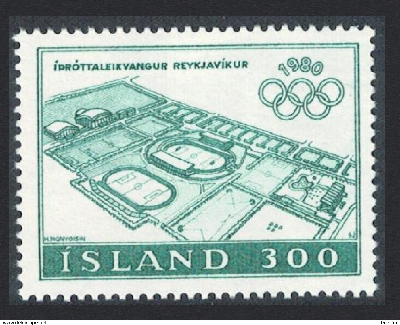 Iceland Olympic Games Moscow 1980 MNH SG#589 - Nuevos